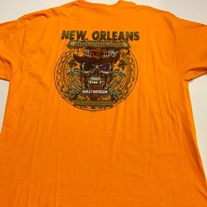 Harley Davidson T-Shirt XL, orange summer shirt!’
